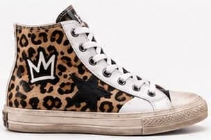 WILD SOUL high-top with leopard print